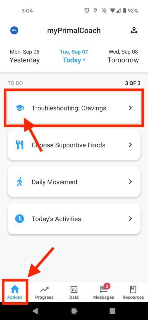 Lessons on Home Screen