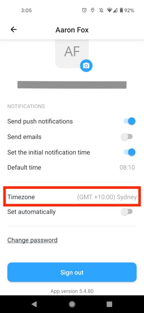 Time Zone